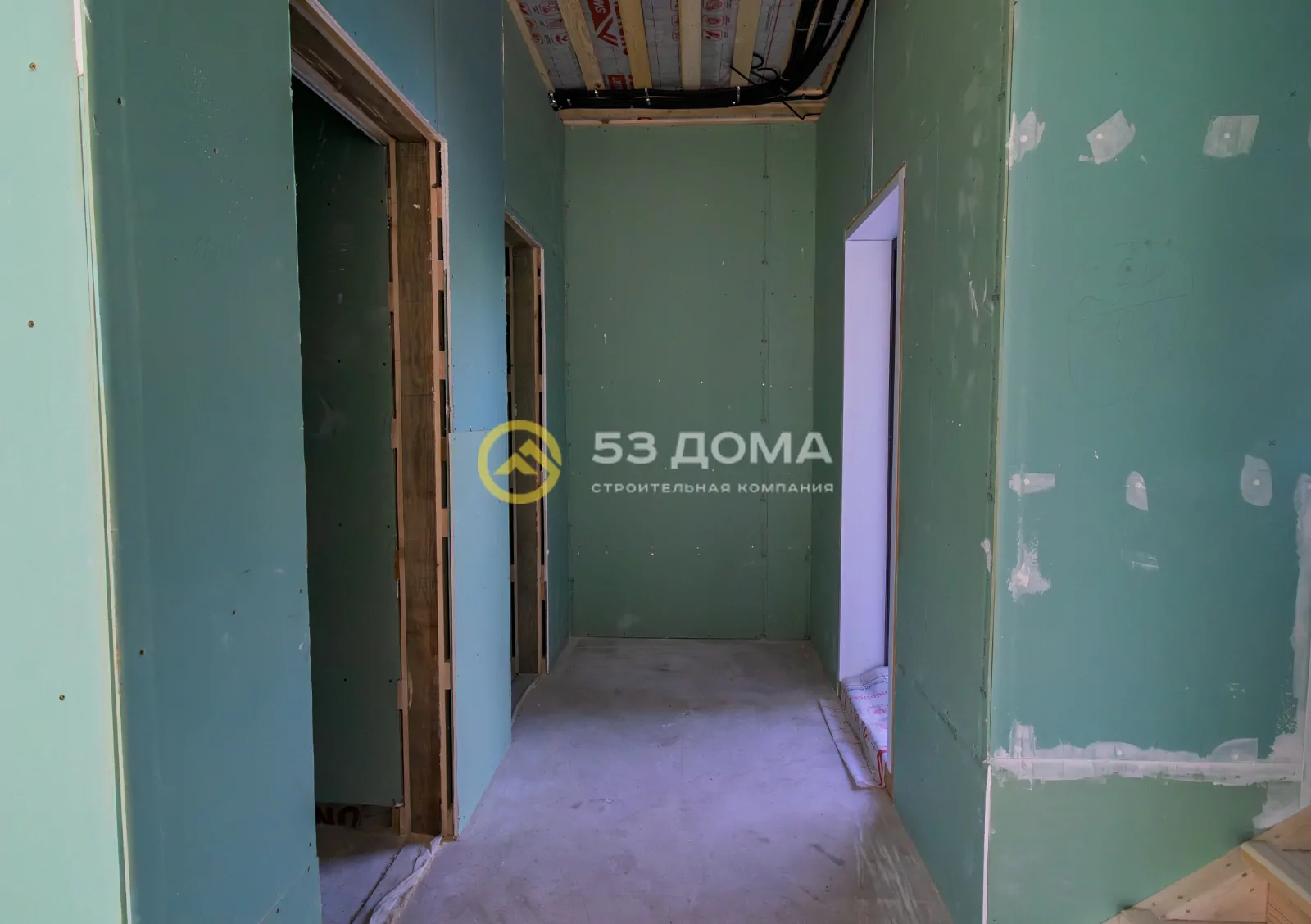 Каркасный дом 9х7 м, 2 этажа, с пристройкой, 6 недель