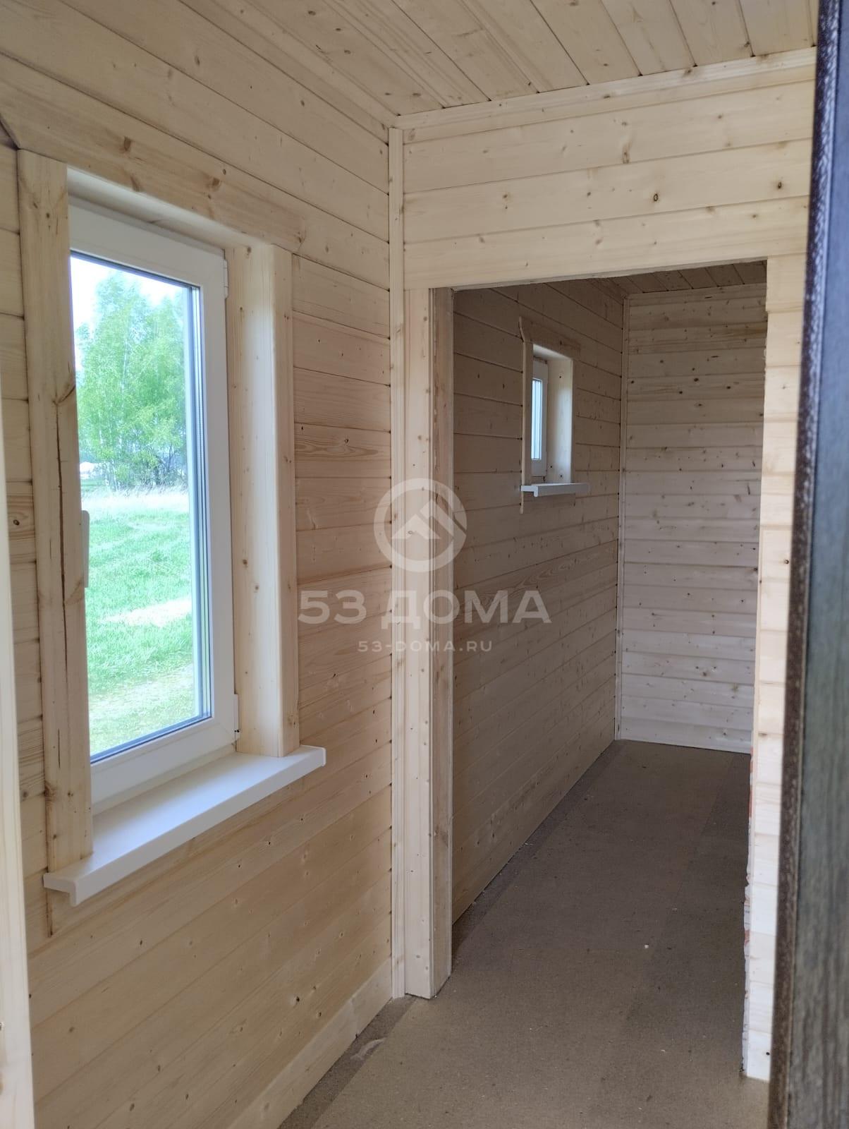 Каркасный дом 8х8 м, 1 эт, с террасой, 3 недели