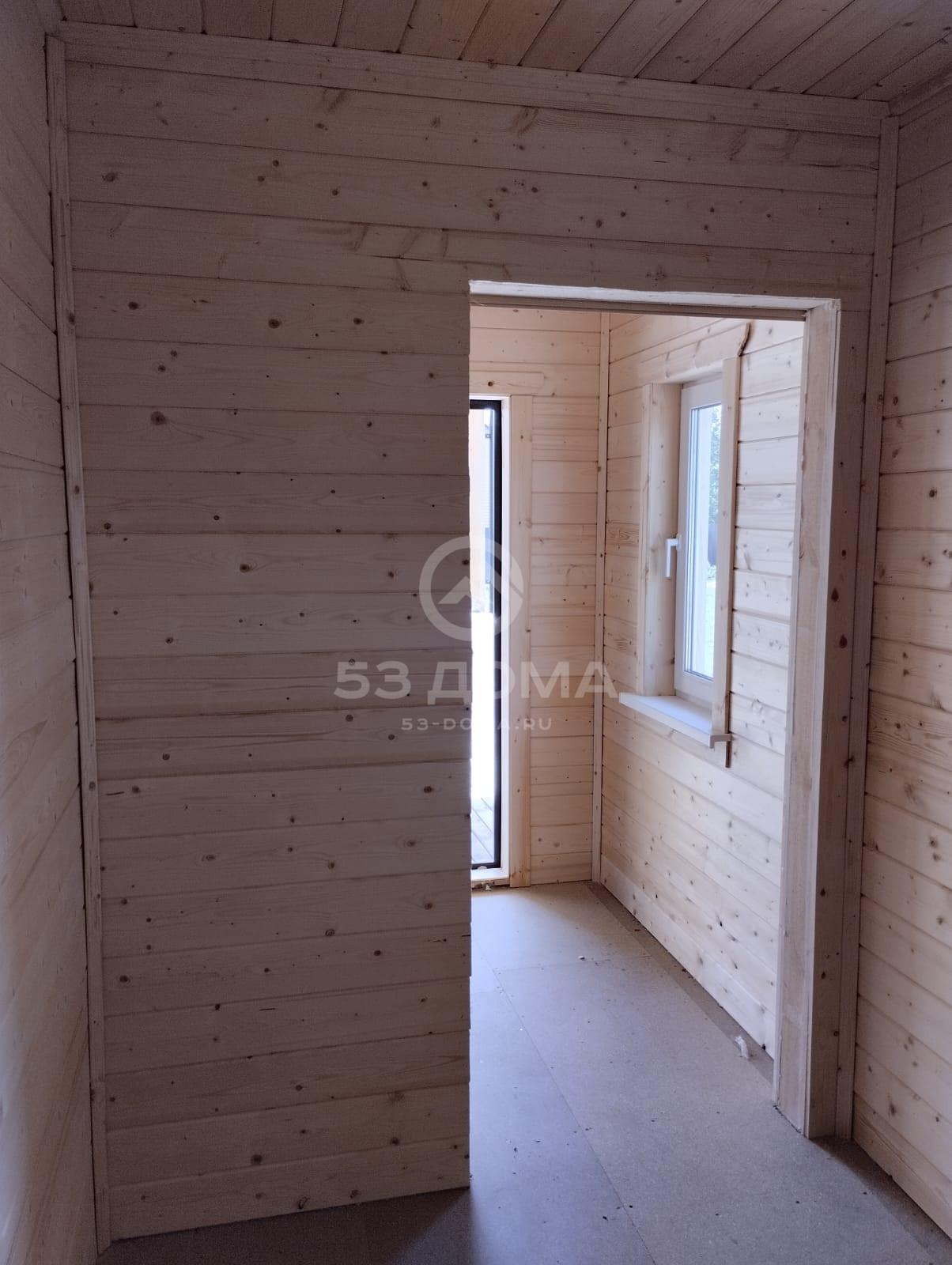 Каркасный дом 8х8 м, 1 эт, с террасой, 3 недели
