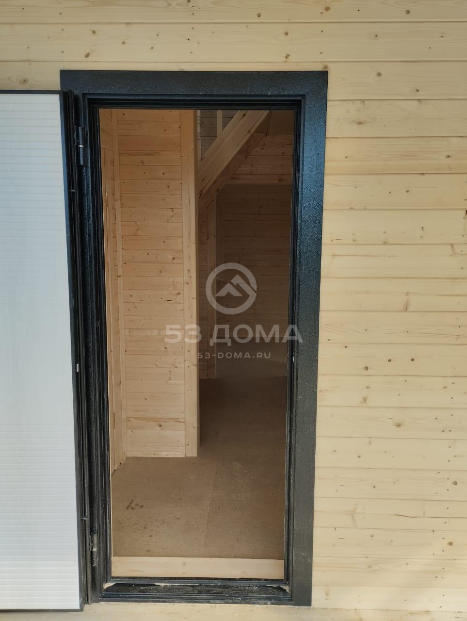 Каркасный дом с мансардой и террасой ДК003, 2 недели
