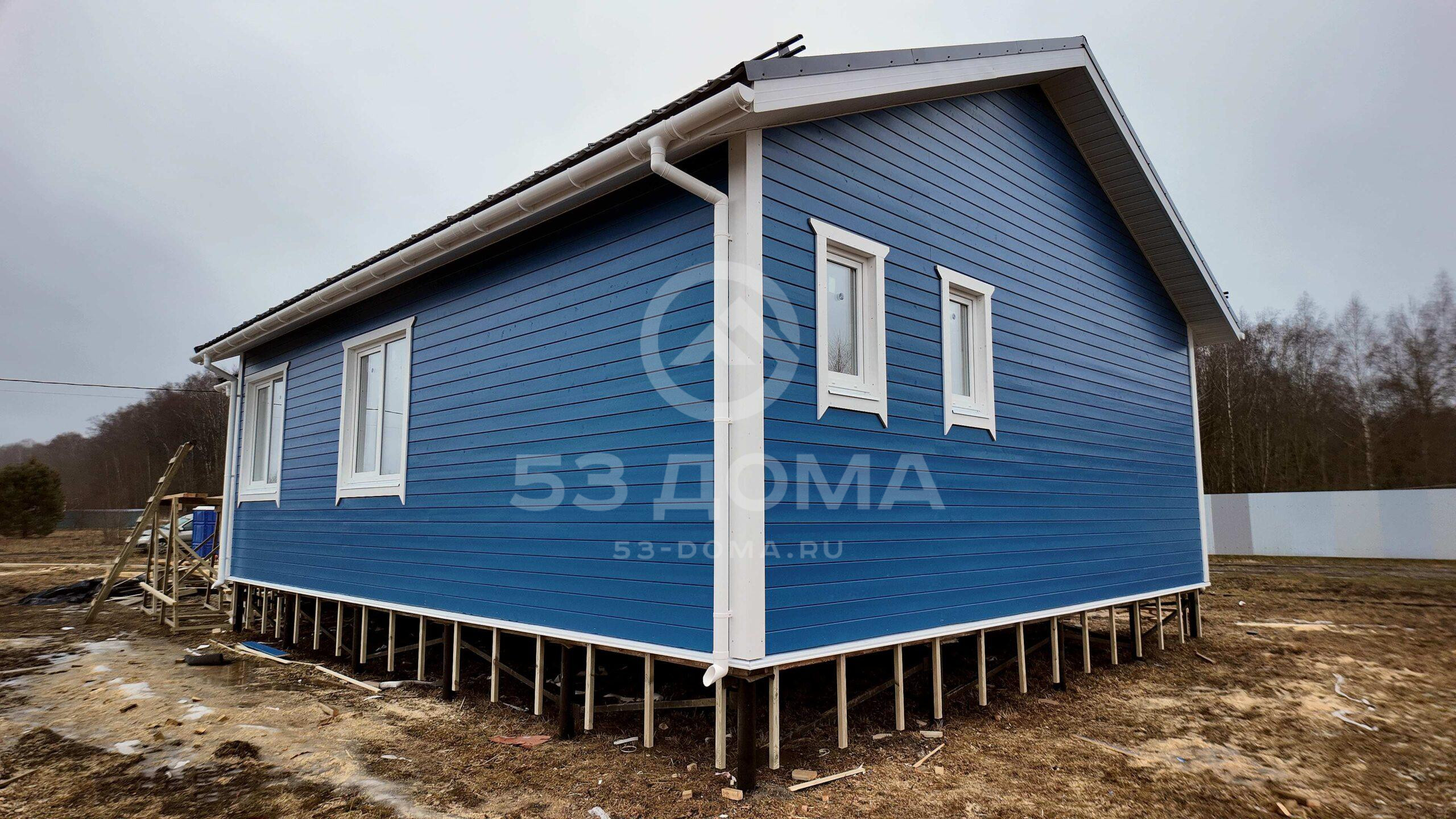 Каркасный дом 8х13 м, 1 эт, 6 недель
