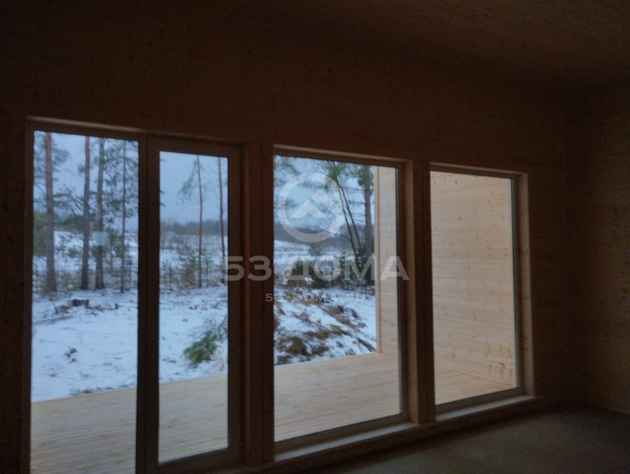 Каркасное строение 6х11 м, с террасой 3х6 м