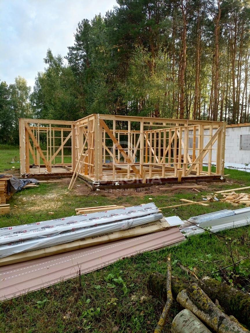 Каркасный дом 1 эт, 9х8,5 м, 4 недели