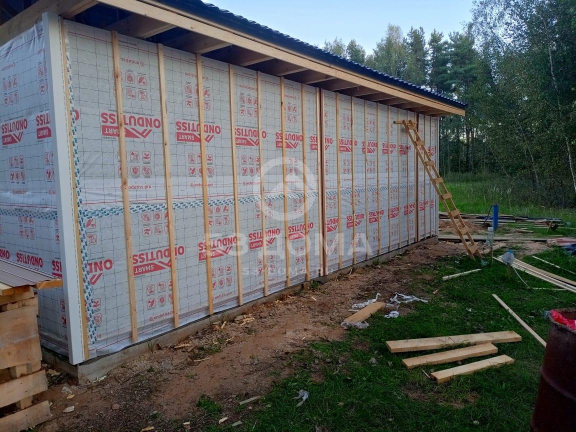 Каркасный дом 1 эт, 9х8,5 м, 4 недели