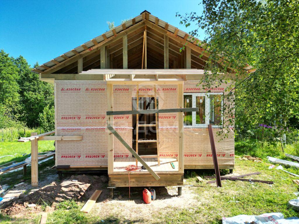Каркасный дом 6х8 с террасой, 1 эт, 3 недели