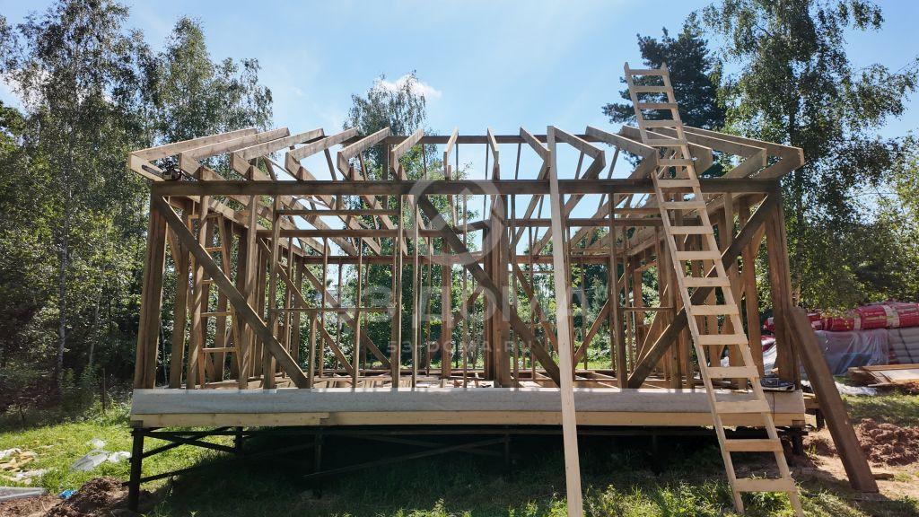 Каркасный дом 6х8 с террасой, 1 эт, 3 недели