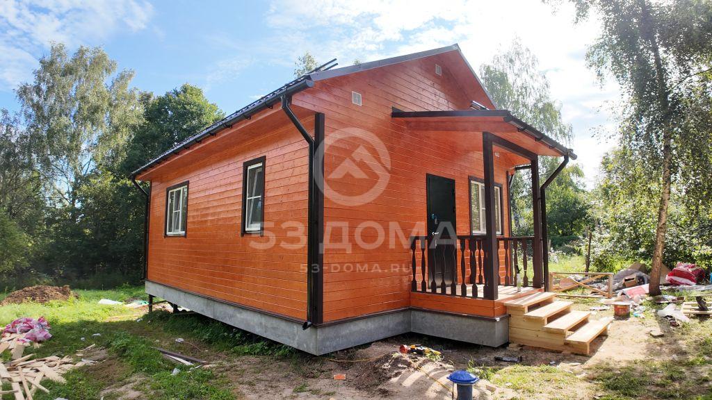 Каркасный дом 6х8 с террасой, 1 эт, 3 недели