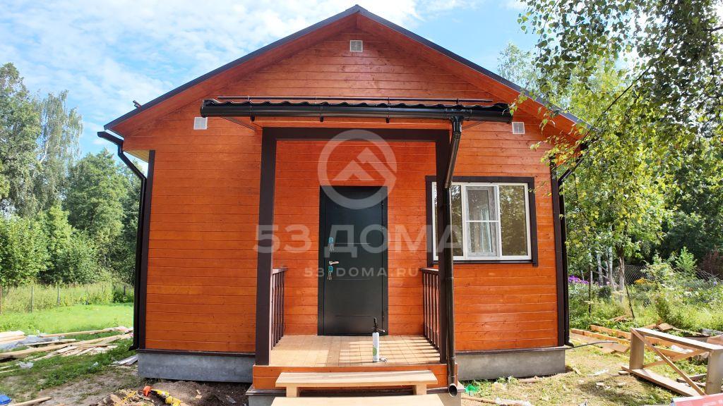 Каркасный дом 6х8 с террасой, 1 эт, 3 недели