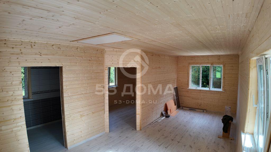 Каркасный дом 6х8 с террасой, 1 эт, 3 недели