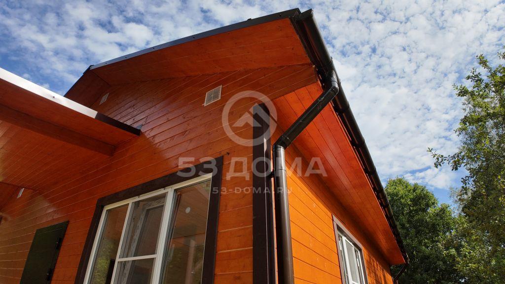 Каркасный дом 6х8 с террасой, 1 эт, 3 недели