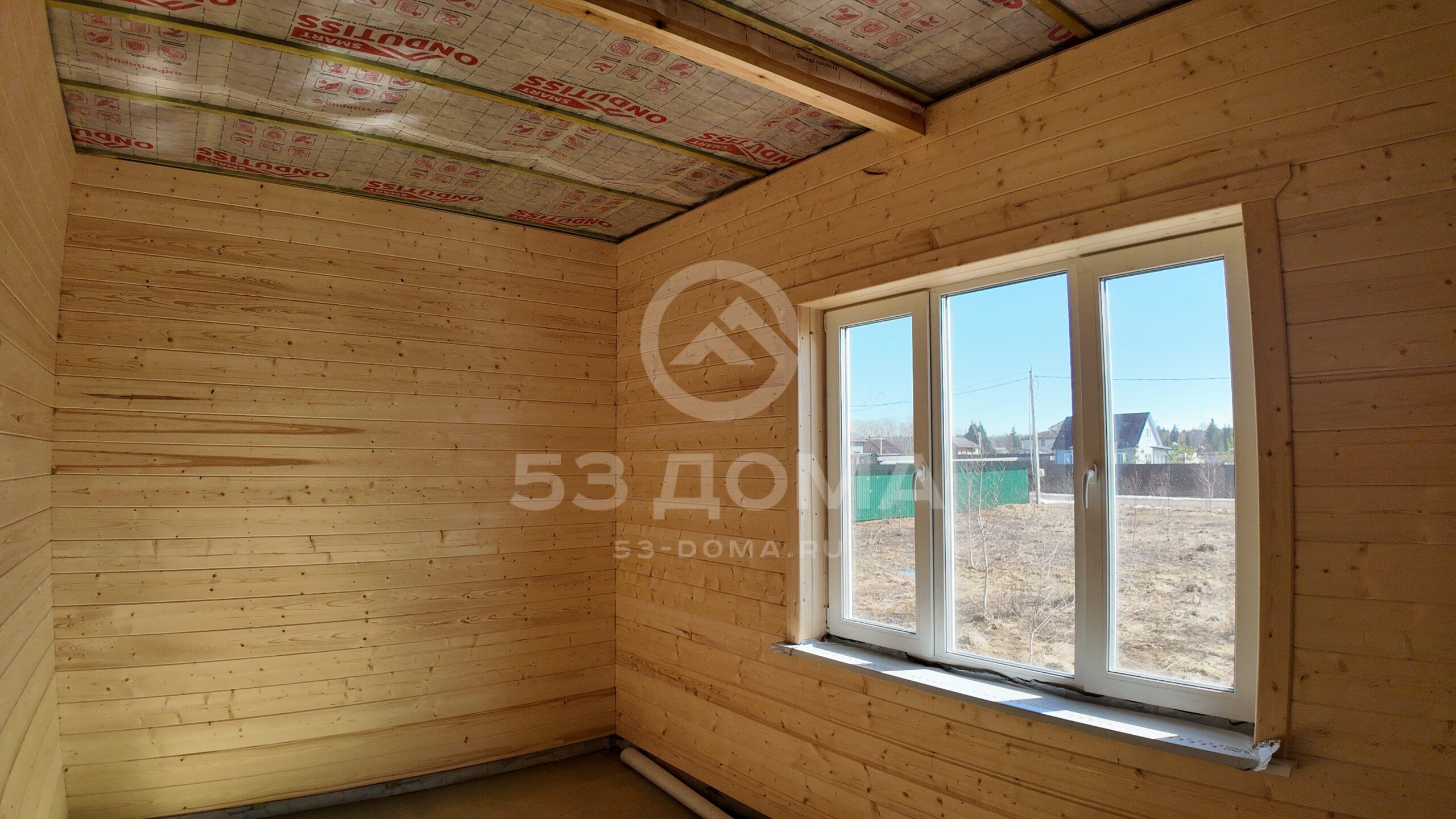 Каркасный дом 1 эт, 12,35х13,37 м, 8 недель