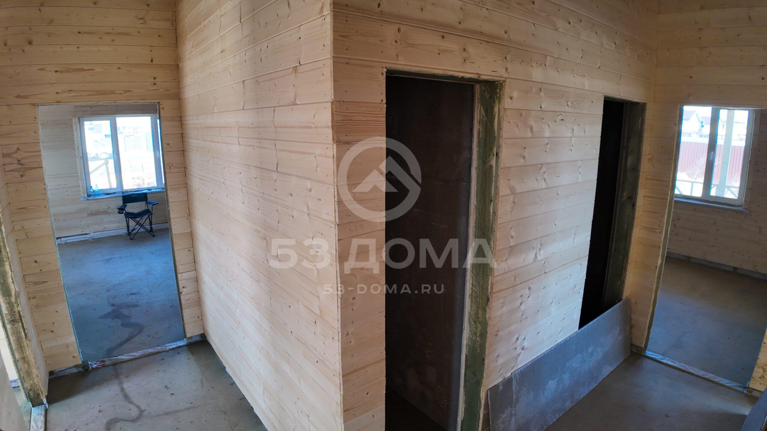 Каркасный дом 1 эт, 12,35х13,37 м, 8 недель