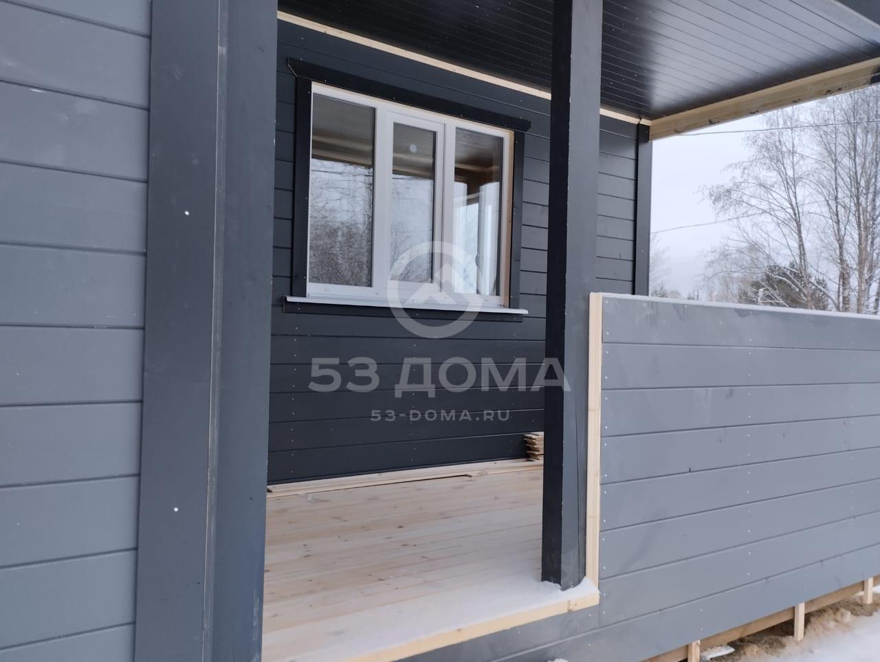 Каркасный дом по проекту ДК 046 9х6 м, 1 эт. Срок строительства: с 16 января по 3 февраля 2024 г.
