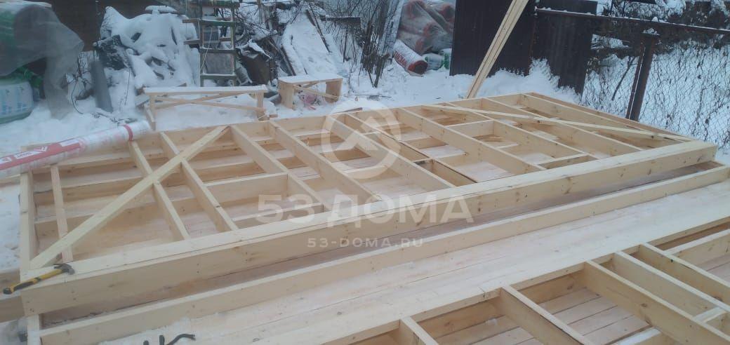 Каркасный дом ДК 045, 6х6 м с мансардой