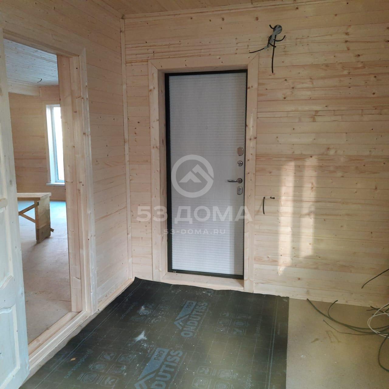 Каркасный дом 9,5х9,5 м с террасой, 4 недели