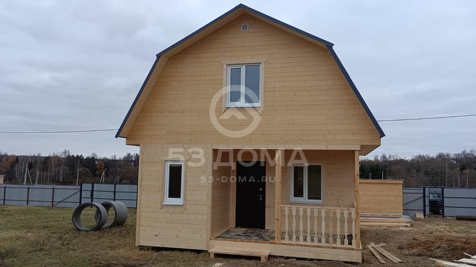 Каркасный дом 6х8 м с мансардой, 4 недели