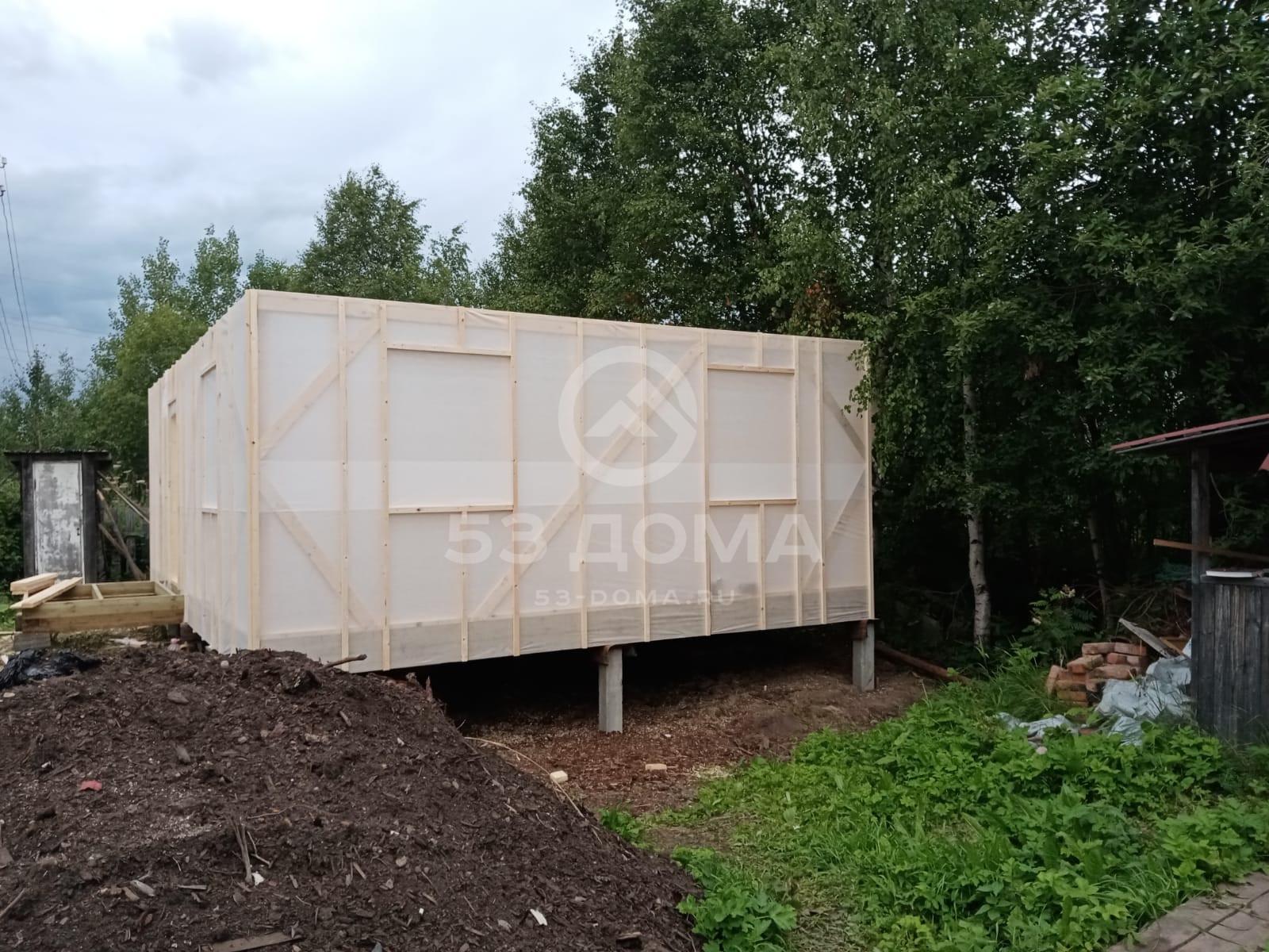 Каркасный дом 6х8 м, 1 эт, 3 недели