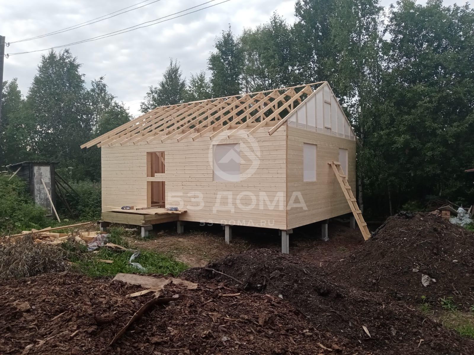 Каркасный дом 6х8 м, 1 эт, 3 недели