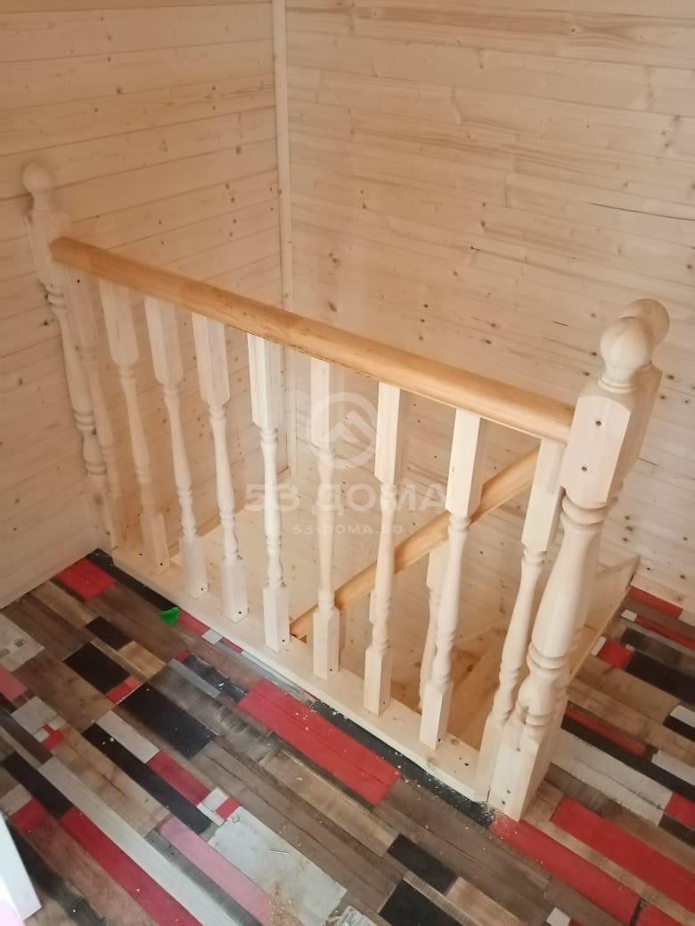 Каркасный дом 7х7 м с террасой, 1,5 эт
