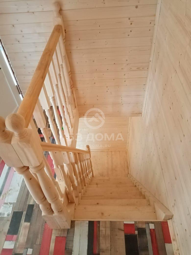 Каркасный дом 7х7 м с террасой, 1,5 эт