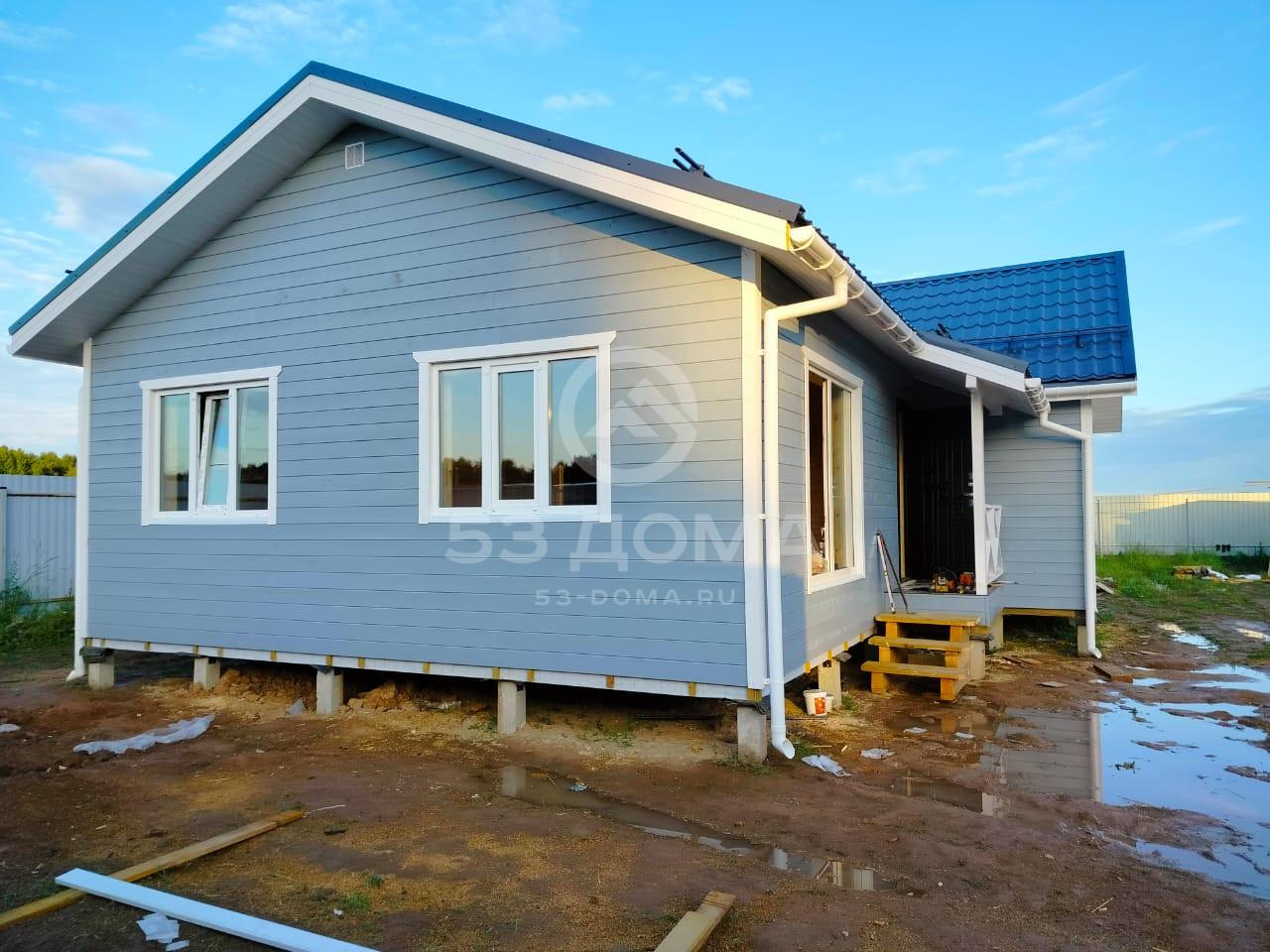 Каркасный дом 10х8,5 м с террасой, 4 недели