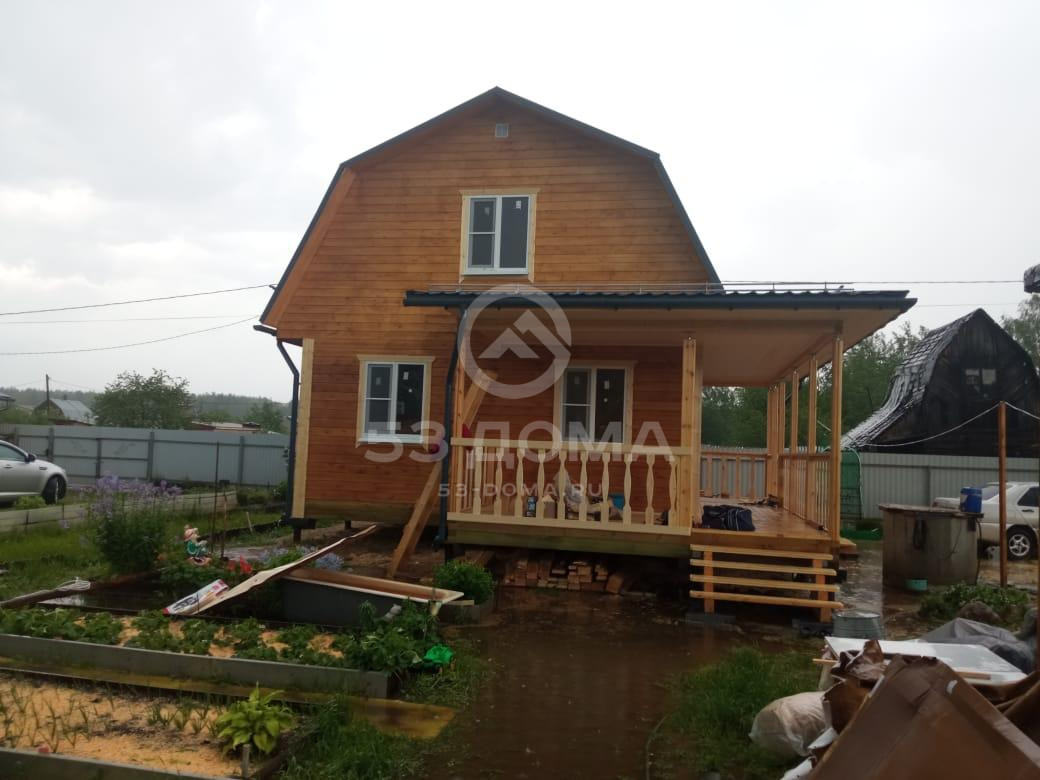 Дом из бруса 6х6 м с мансардой, 4 недели
