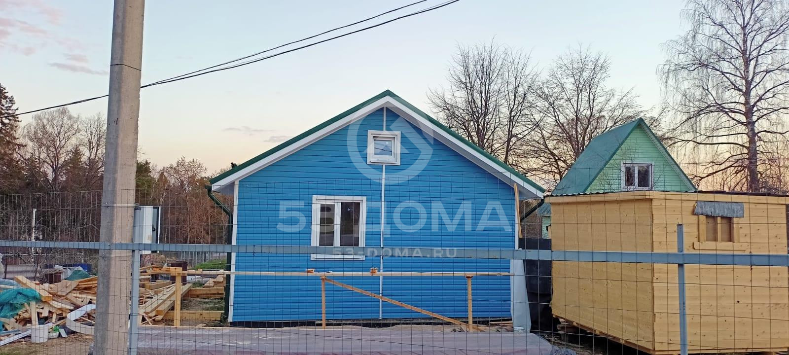 Каркасный дом 6х8 м с террасой
