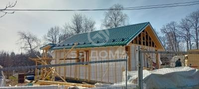 Каркасный дом 6х8 м с террасой