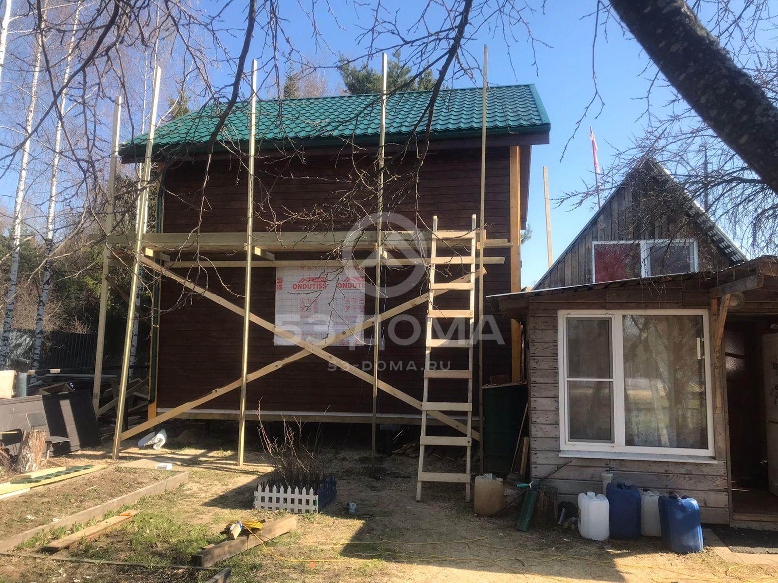 Каркасный дом 1,5 эт, 6х6 м, без отделки