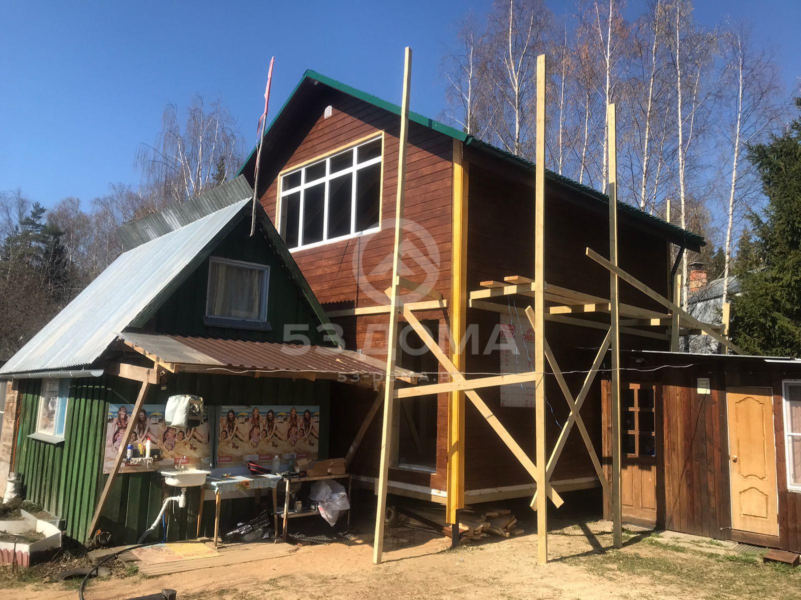 Каркасный дом 1,5 эт, 6х6 м, без отделки
