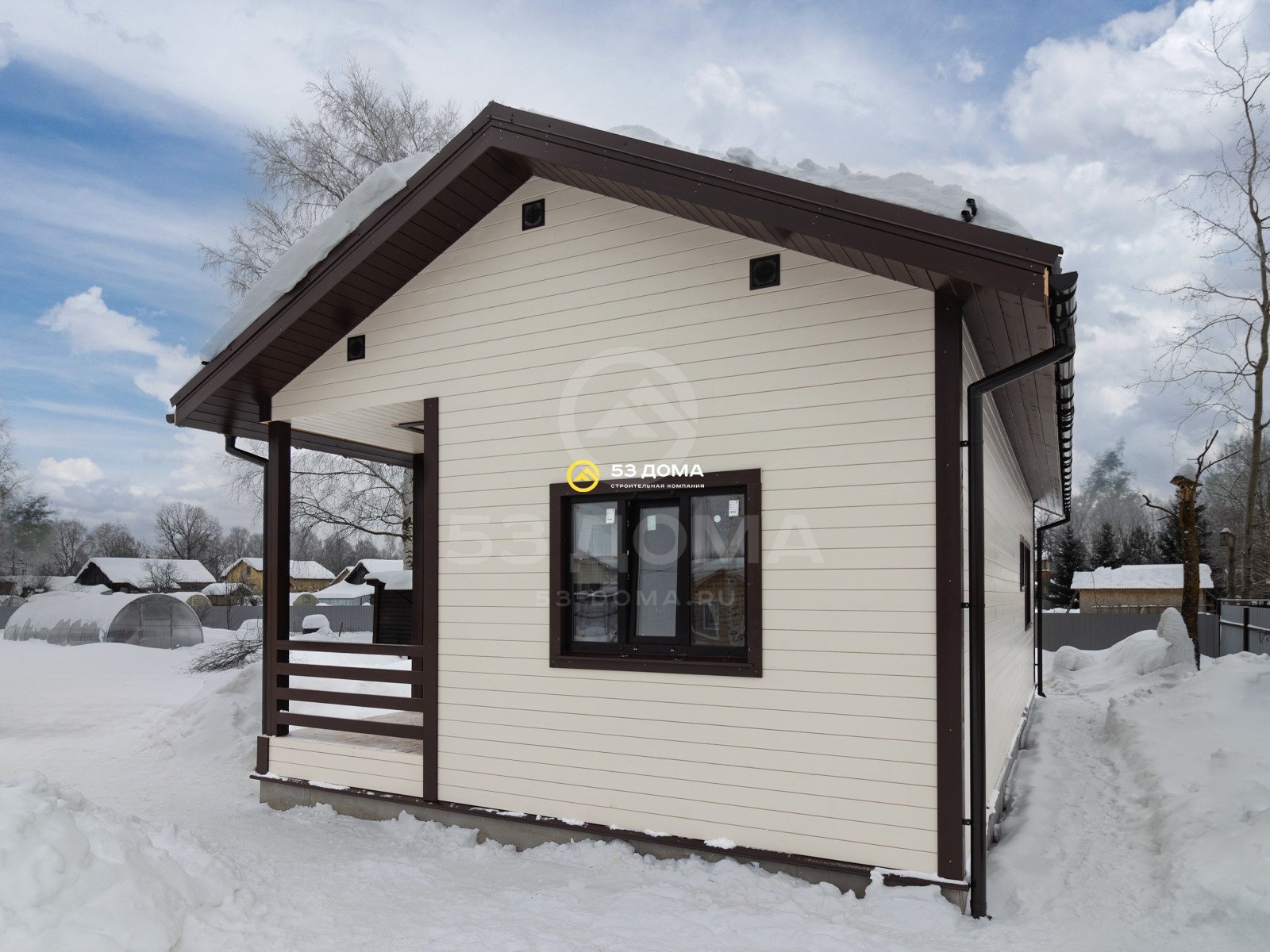 Каркасный дом 6х12 м, 1 этаж