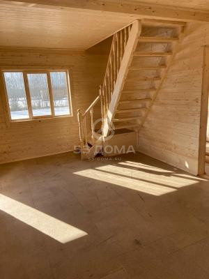 Каркасный дом 6×8 м с мансардой и террасой