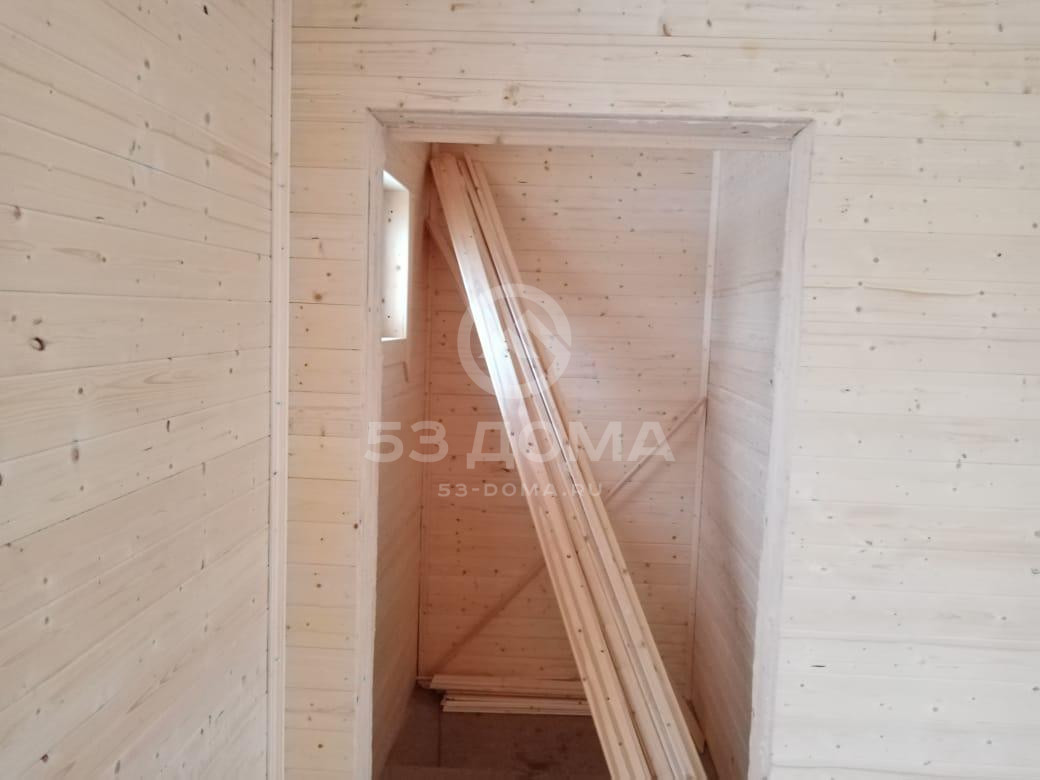 Каркасный дом с мансардой, проект ДК126, 6×8 м, 3 недели