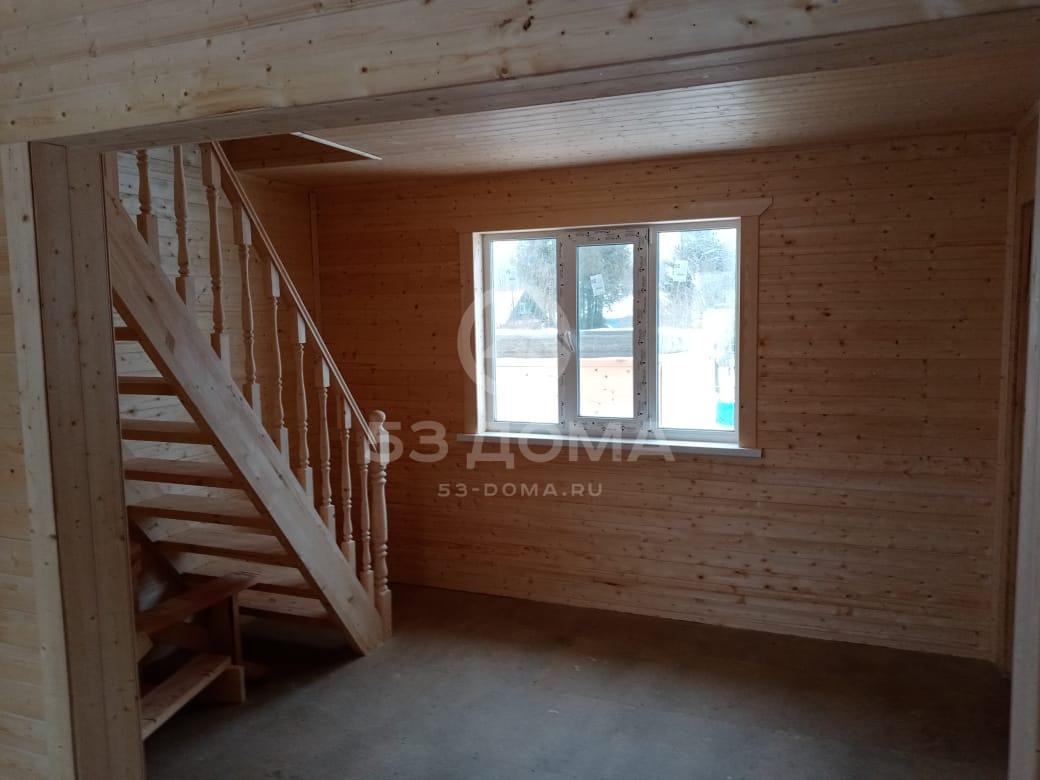 Каркасный дом с мансардой, проект ДК126, 6×8 м, 3 недели