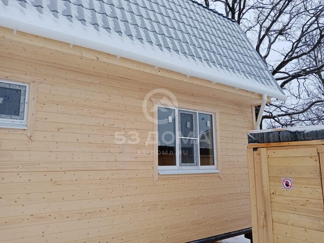 Каркасный дом с мансардой, проект ДК126, 6×8 м, 3 недели