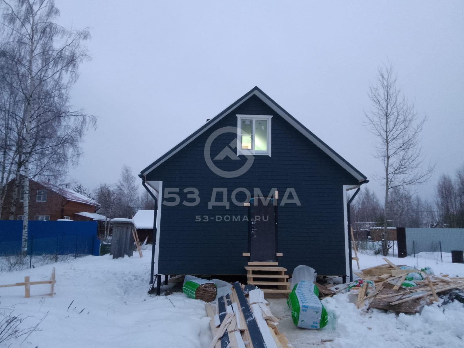 Каркасный дом с мансардой 6×8 м