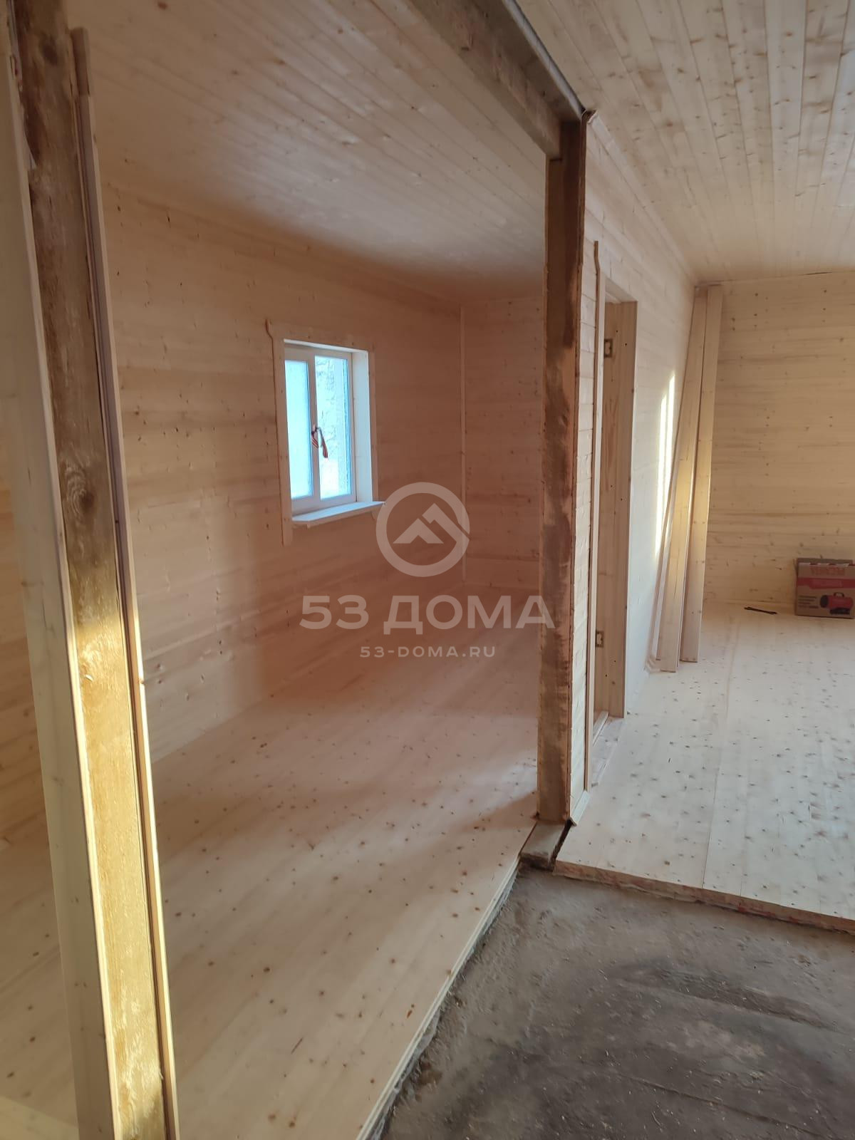 Каркасный дом 6×8 м с крыльцом, 4 недели