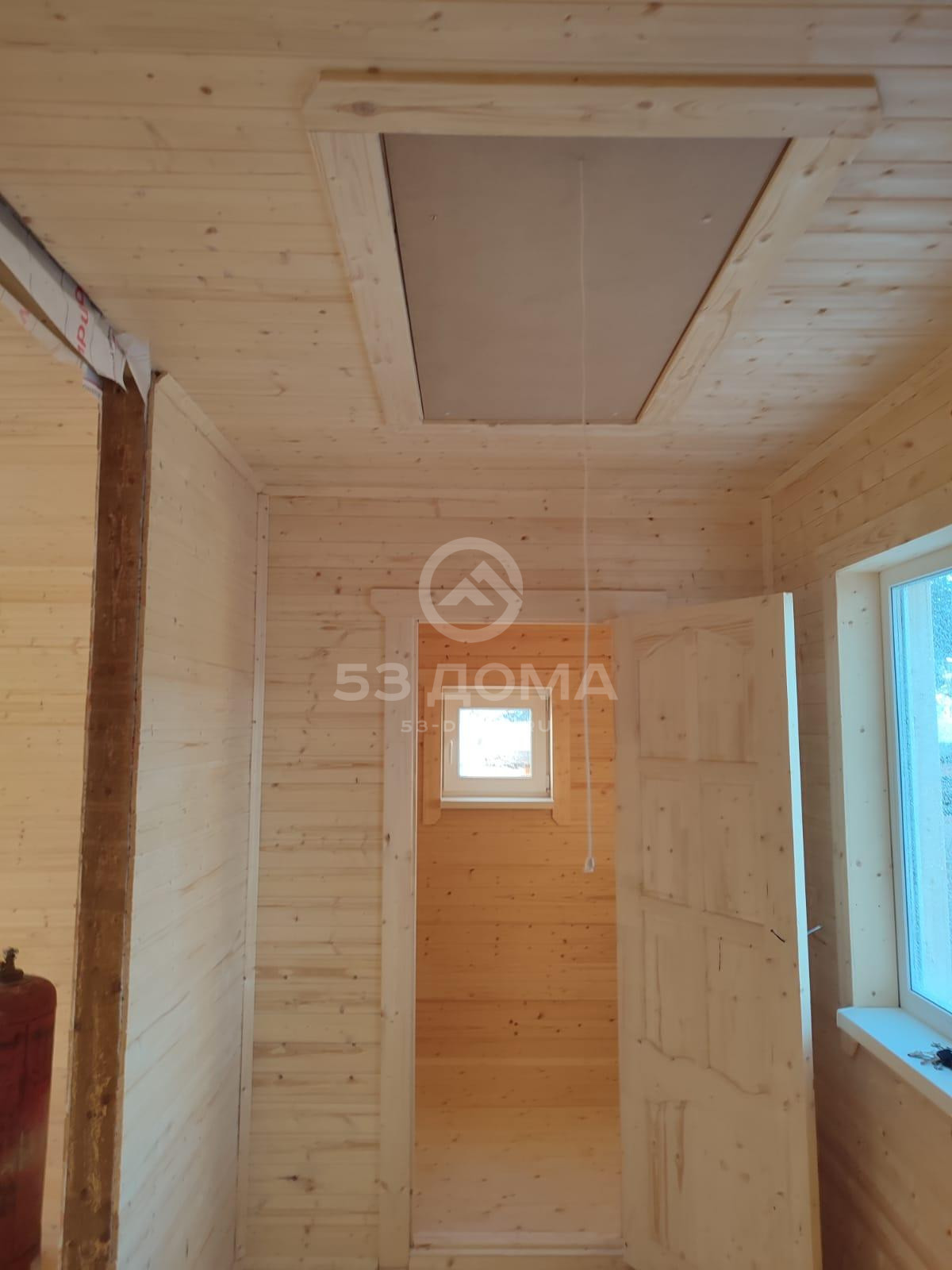 Каркасный дом 6×8 м с крыльцом, 4 недели