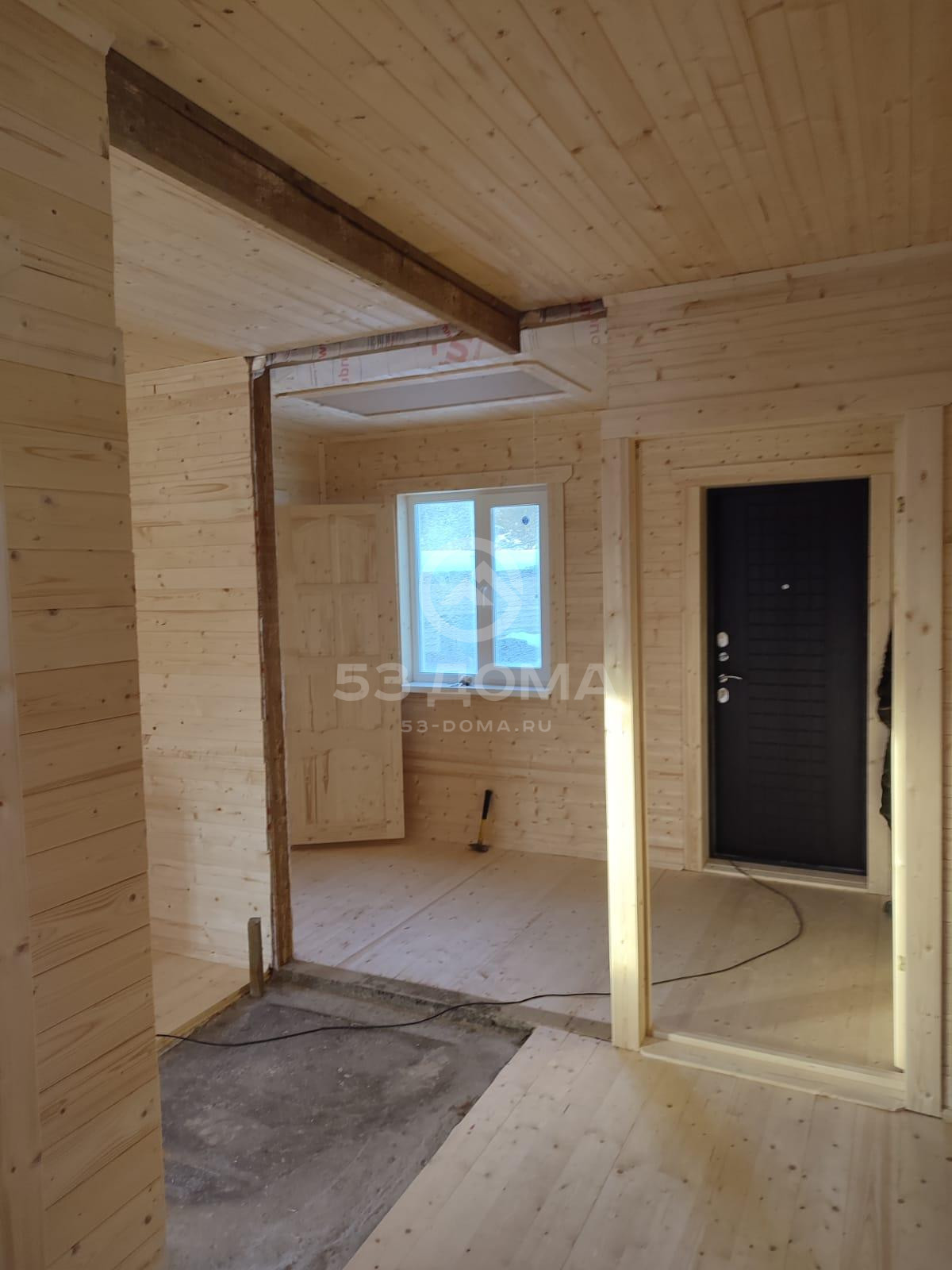 Каркасный дом 6×8 м с крыльцом, 4 недели
