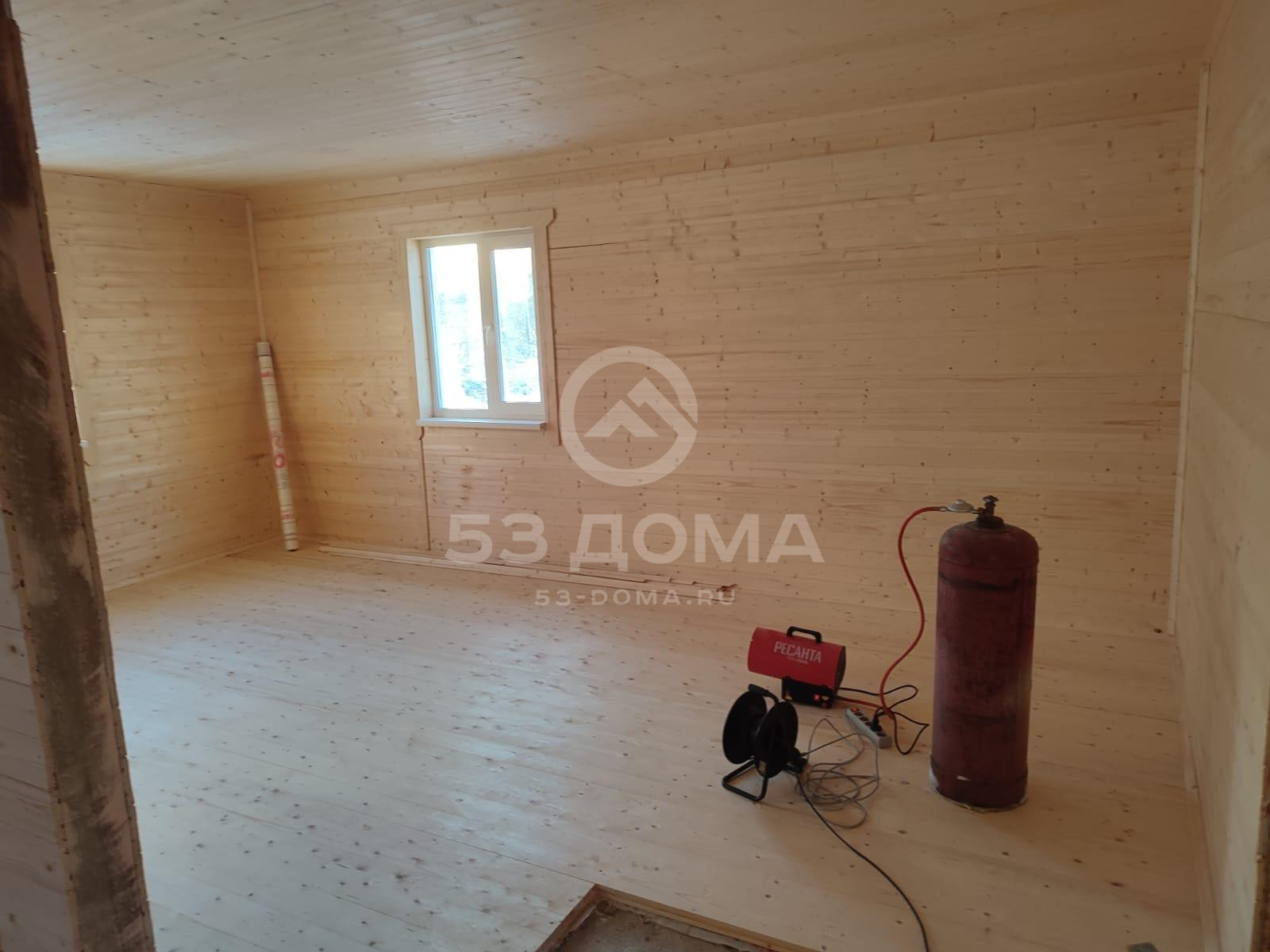 Каркасный дом 6×8 м с крыльцом, 4 недели