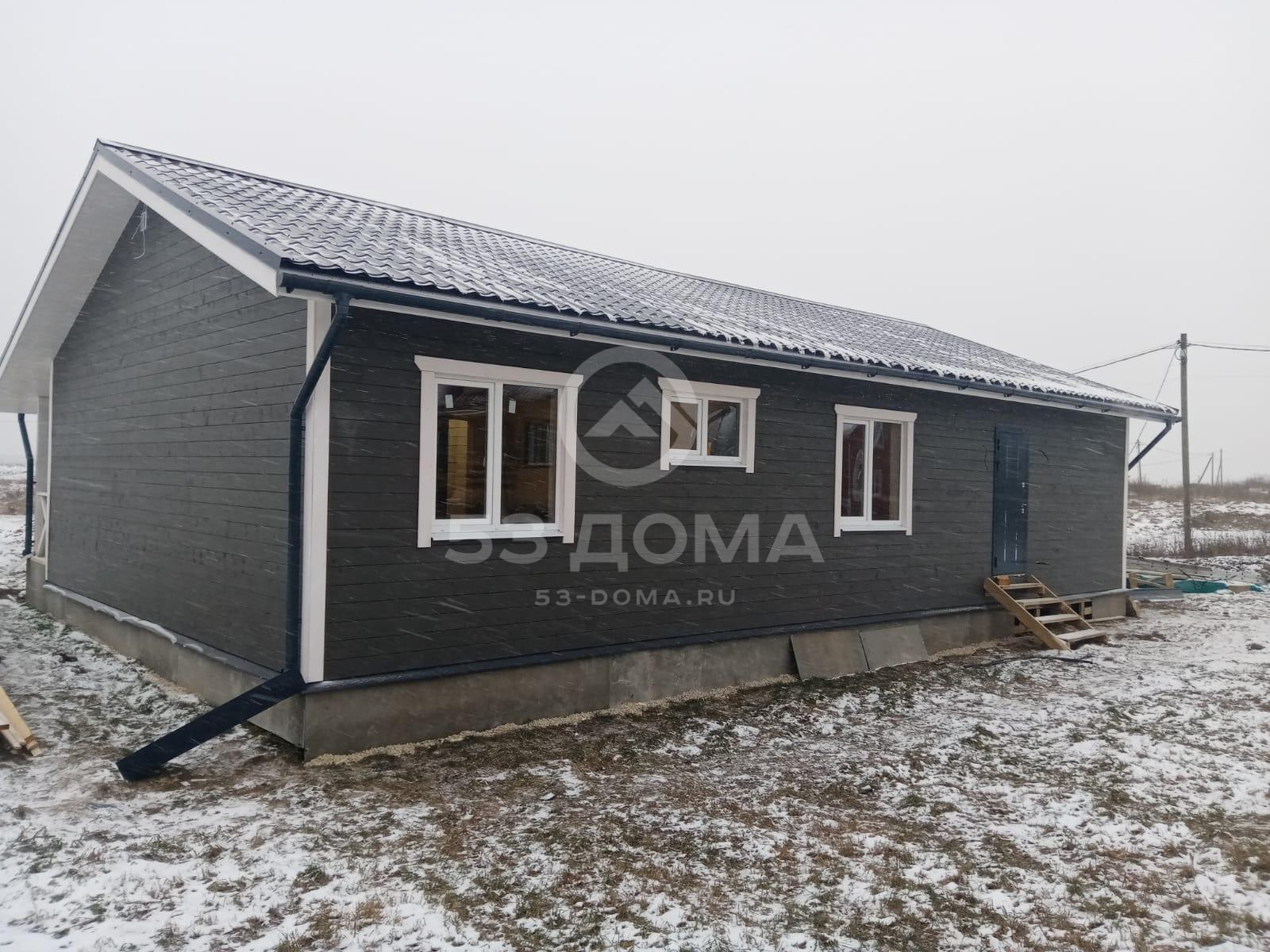 Каркасный дом «под ключ» 14×9 м с террасой, 8 недель