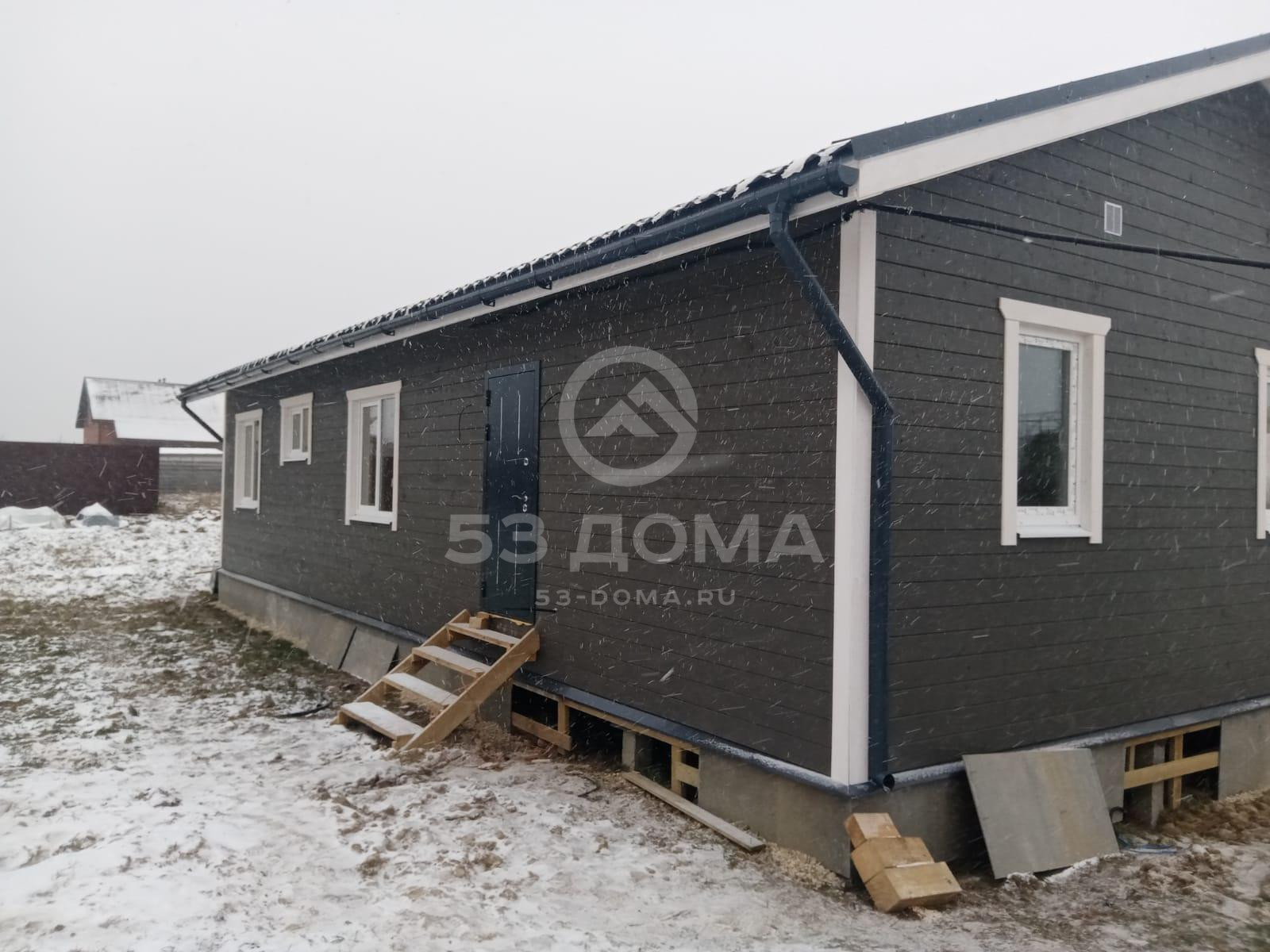 Каркасный дом «под ключ» 14×9 м с террасой, 8 недель