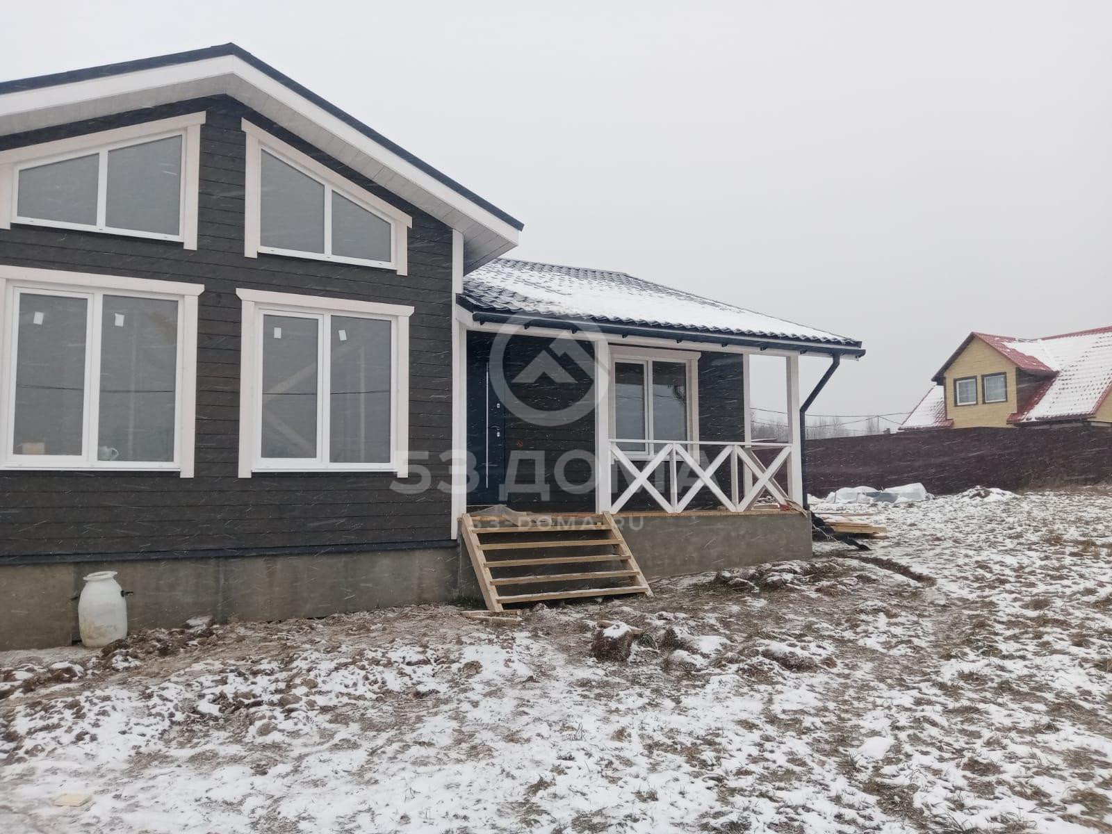 Каркасный дом «под ключ» 14×9 м с террасой, 8 недель