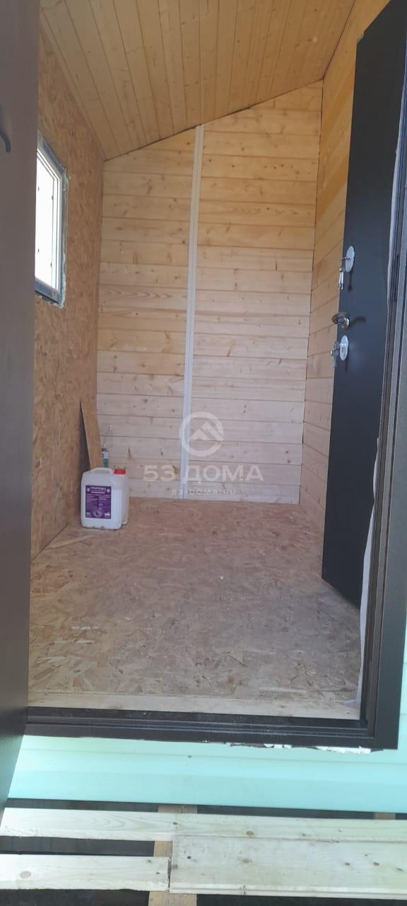 Каркасный дом по проекту заказчика 6×7,5 м с крыльцом, 3 недели