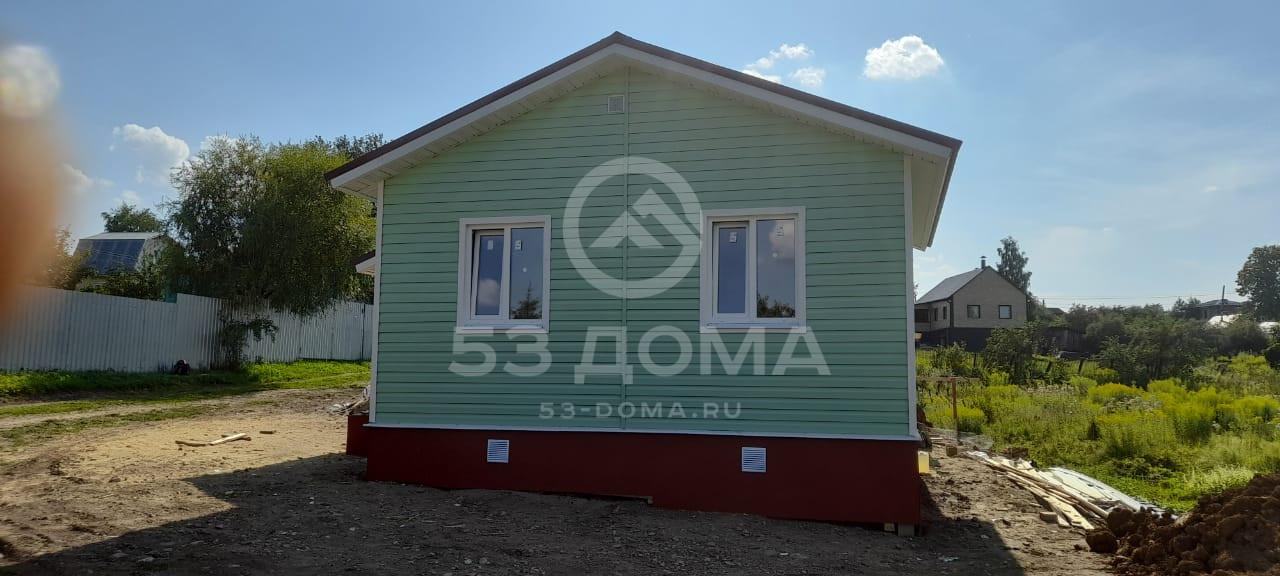 Каркасный дом по проекту заказчика 6×7,5 м с крыльцом, 3 недели