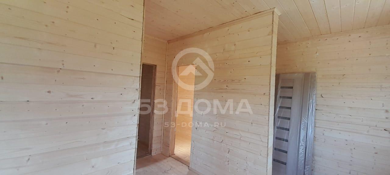 Каркасный дом по проекту заказчика 6×7,5 м с крыльцом, 3 недели