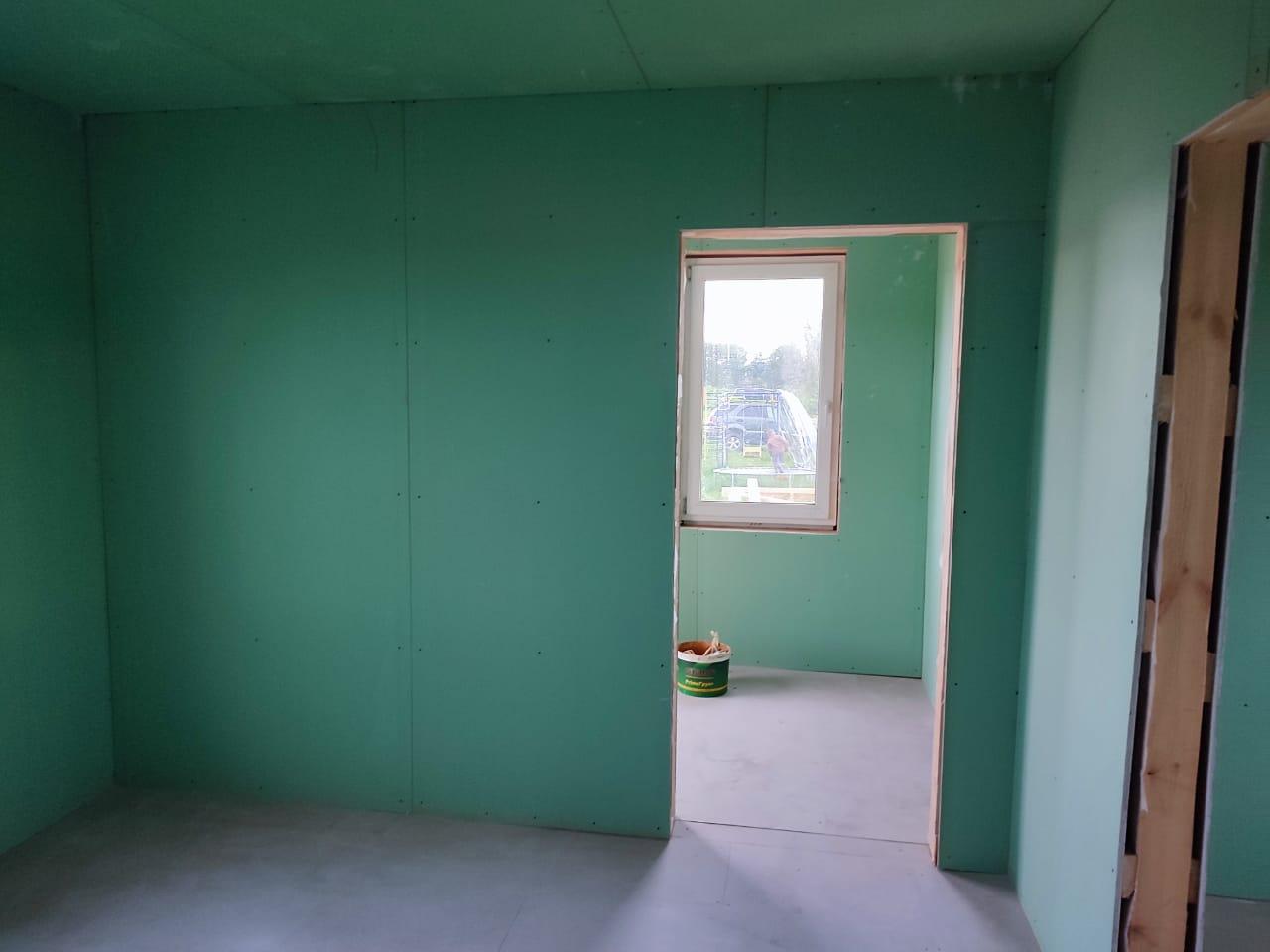 Каркасный дом 6×6 с террасой 1,5×2м, 2 недели