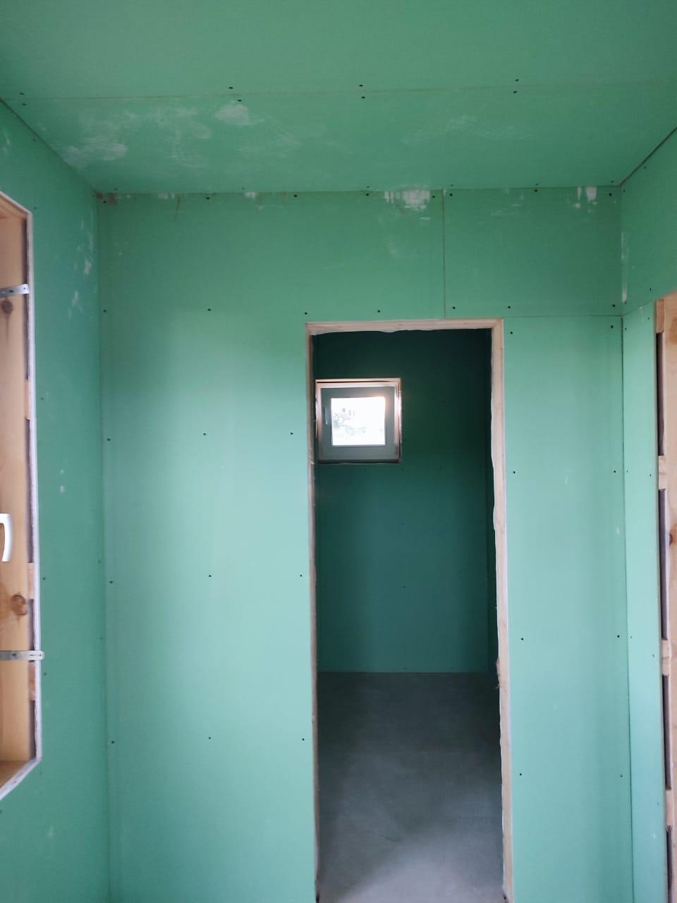 Каркасный дом 6×6 с террасой 1,5×2м, 2 недели