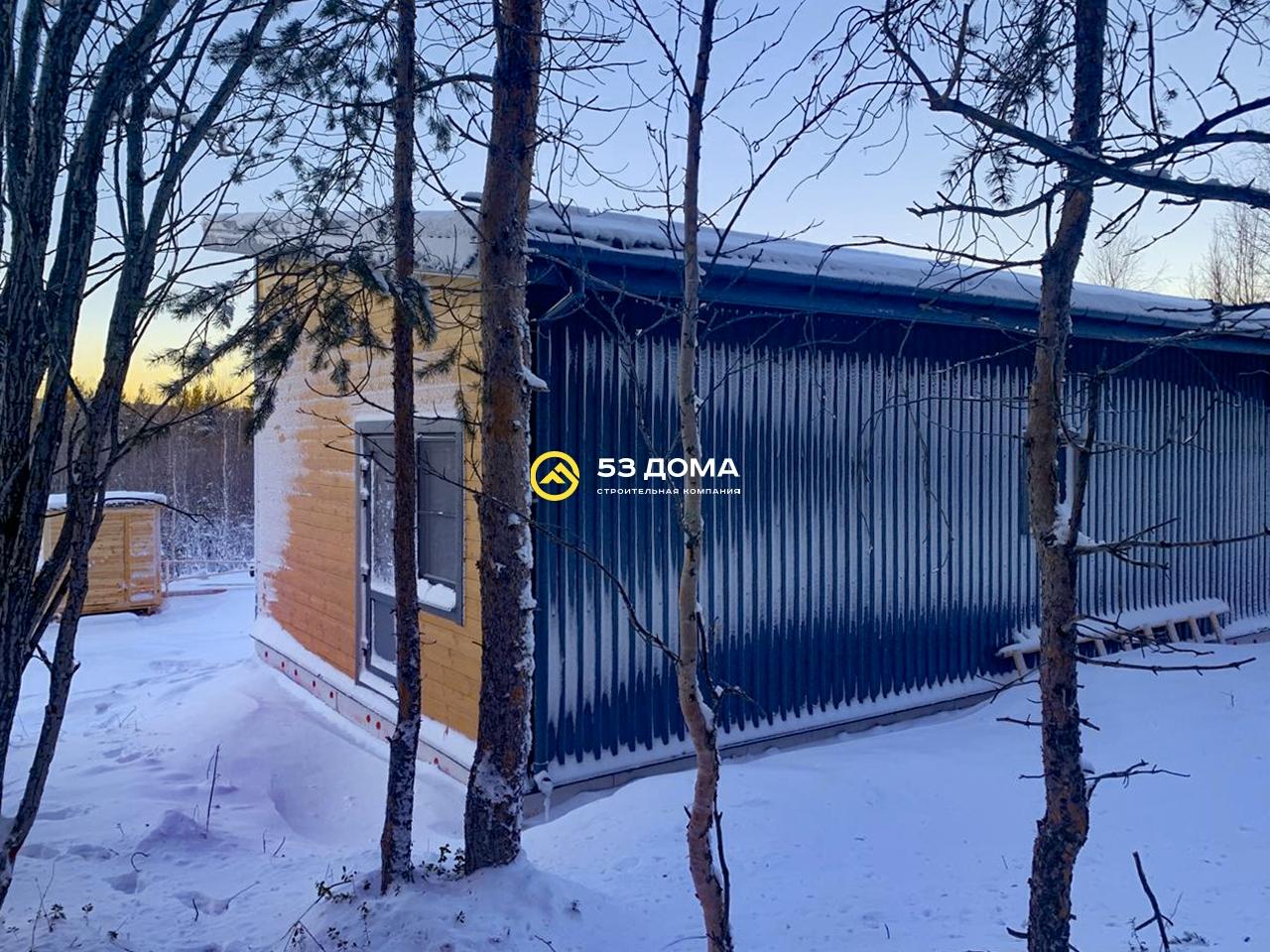Каркасный дом 6х10 м с террасой (Госпрограмма «Свой дом в Арктике»)