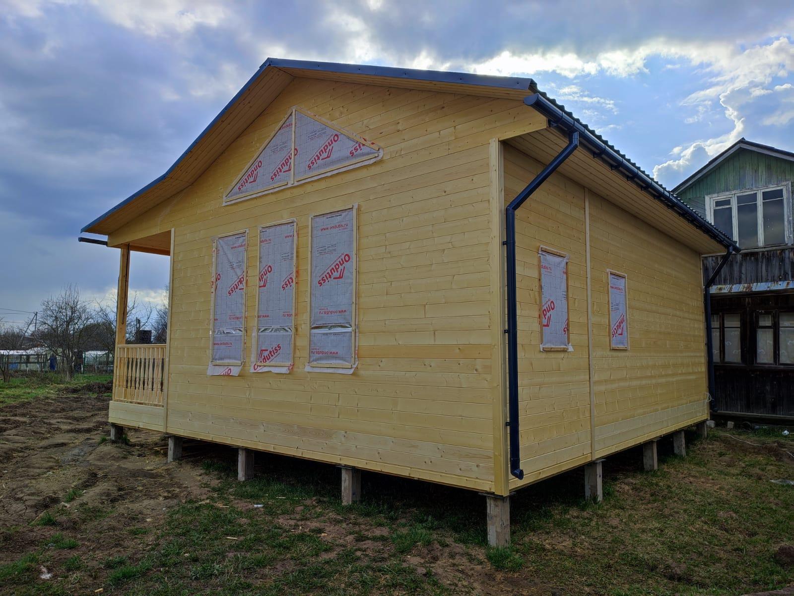 Каркасный дом по проекту ДК118, 8×8 м, 3 недели